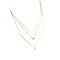 Triple Layer Pendant Necklace with Gold Color Chain 18 Inches Cross Chain Choker Necklace Aesthetic Fake Silver Gold Plated Necklace with Tiny Butterfly Pendant